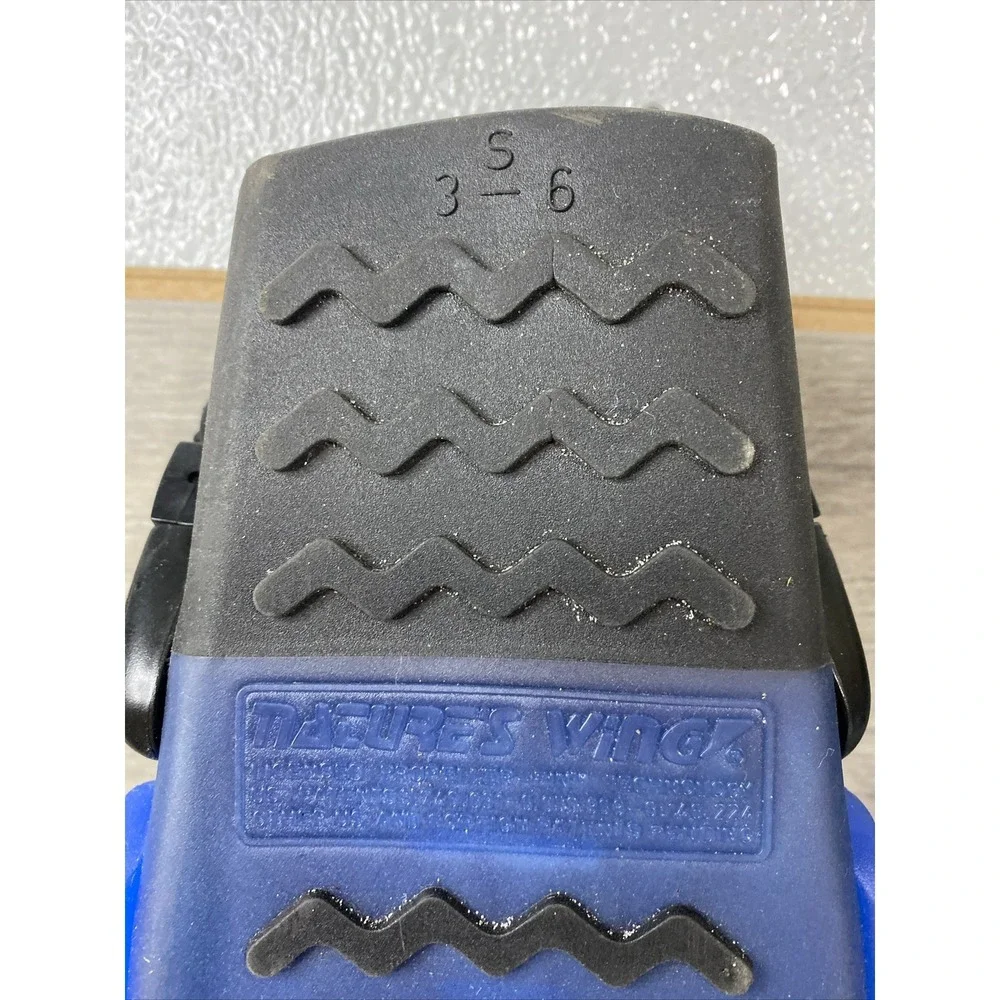 U.S. Divers Splitflex Diving Swimming Fins Flippers Blue‎ Size S Small 3-6 w Bag